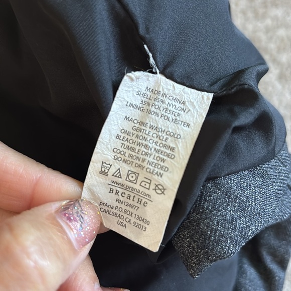 Prana Winter Jacket Women’s Medium Dark Charcoal Heather Gray Faux Fur Collar - Picture 4 of 4